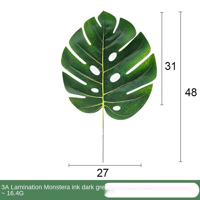 Sztuczne liście w kolorze zieleni do dekoracji wnętrz i ogrodów - Wianko - 17