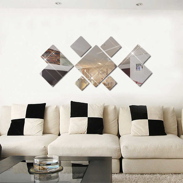 Lustro samoprzylepne akrylowe dekoracyjne do salonu i sypialni - Wianko - 2