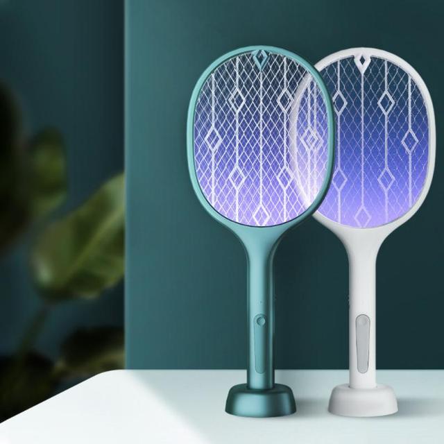 Lampa owadobójcza elektryczna USB Mosquito Zapper - zabójca komarów i much, akumulatorowy Fly Swatter dla domu - Wianko - 2