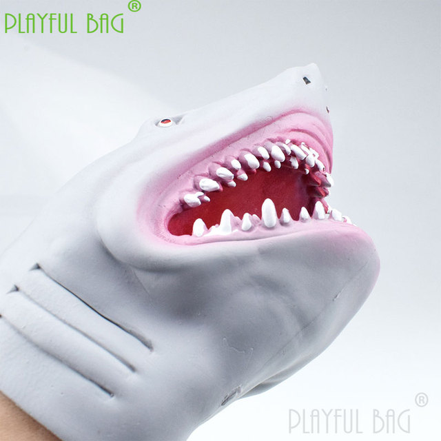 Lalka rekin TPR wisząca na rękawicy - zabawka dekompresyjna na Halloween i Boże Narodzenie - Wianko - 2