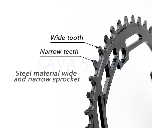 Prowheel 104BCD łańcuch MTB rower 32T-40T stalowa płytka zębata - Wianko - 4