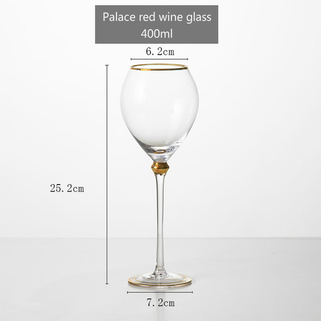 Kieliszki do wina z najwyższej klasy złotą folią, 200-400ml - prezent gospodarstwa domowego - Wianko - 4