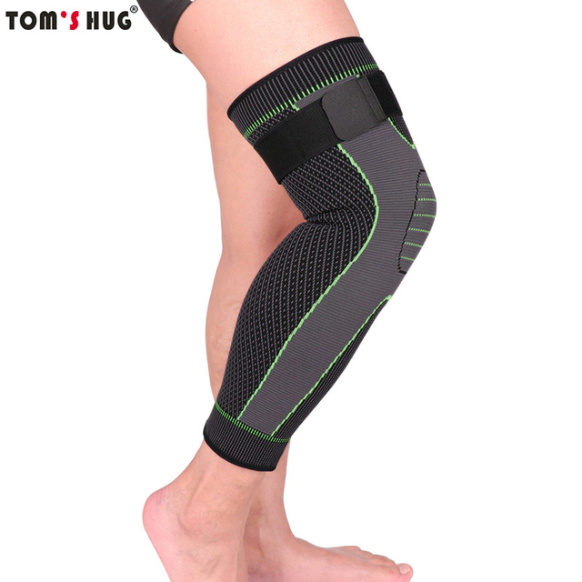 Antypoślizgowe i ciepłe ściągacze na kolana legginsy sportowe długie, zielone - 1 sztuka - Wianko - 9