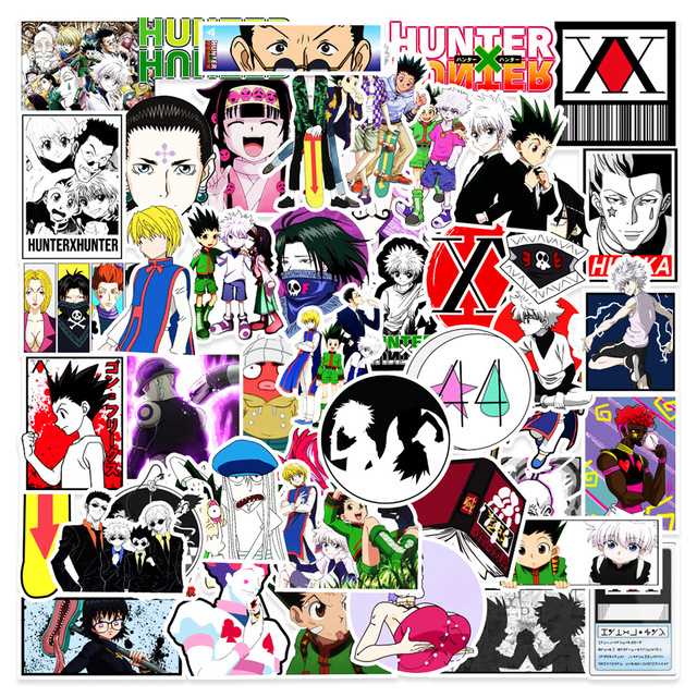 Naklejki Hunter × Hunter 10/30/50 sztuk do butelek, laptopów, deskorolek - wodoodporne, klasyczne zabawki dla dzieci - Wianko - 2