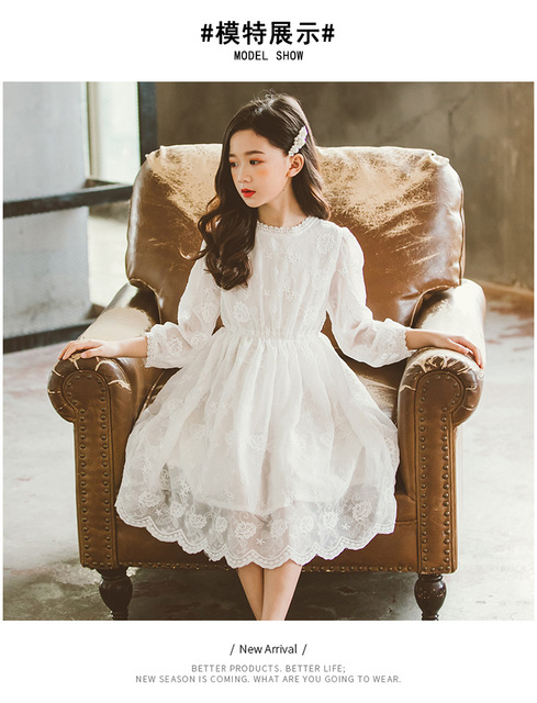 Biała sukienka Tutu z długimi rękawami i koronką - idealna na wiosenne śluby - Wianko - 9