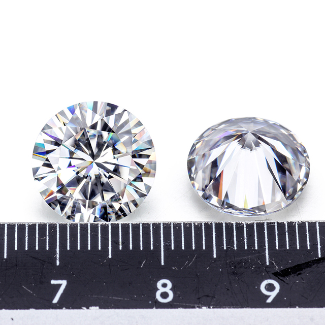 Koralik Moissanite o średnicy 6.5mm, GH kolor, VVS czystość, materiał o wysokiej jakości - Wianko - 4