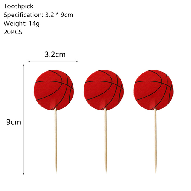 Jednorazowe zastawy stołowe na imprezę tematyczną koszykówka - zestaw serwetek i ozdobna wykończenie tortu, idealne dla młodego entuzjasty sportu - Wianko - 9