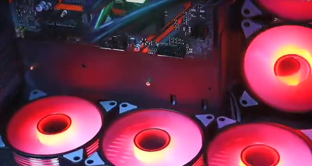 Chłodzenie procesora Aigo PC Cooler Case 120mm RGB Aura Sync ARGB - idealne chłodzenie dla komputerów z cichym wentylatorem - Wianko - 5