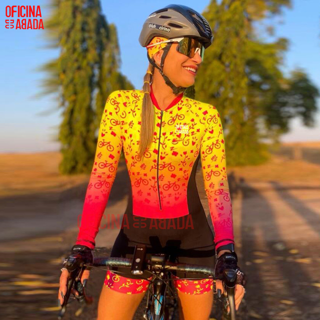 Kombinezon rowerowy ODA traje ciclismo mujer - Wyposażenie i akcesoria do jazdy na rowerze. Abbigliamento invernale macaquinho - Wianko - 3