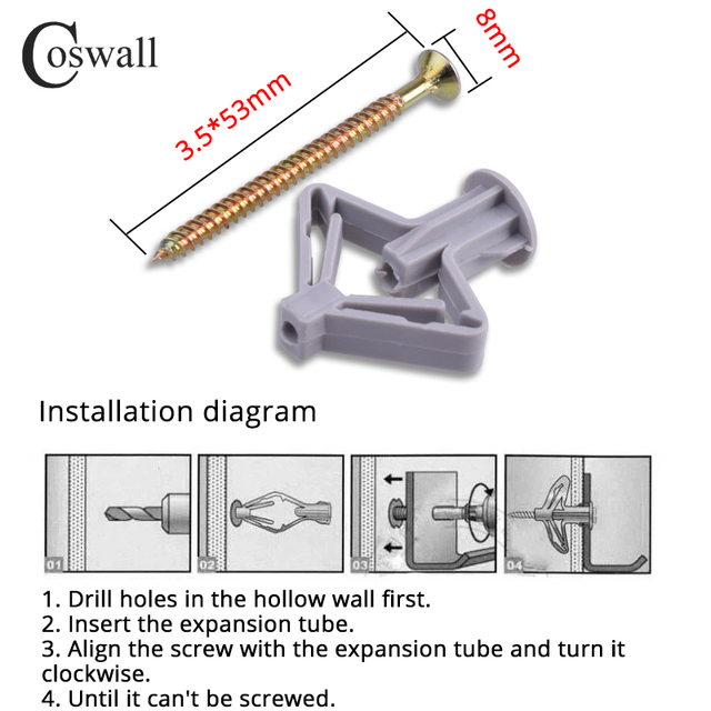 Coswall 86 - zewnętrzny box montażowy do płyt gipsowo-kartonowych, kolor: biały/czarny/szary - Wianko - 6