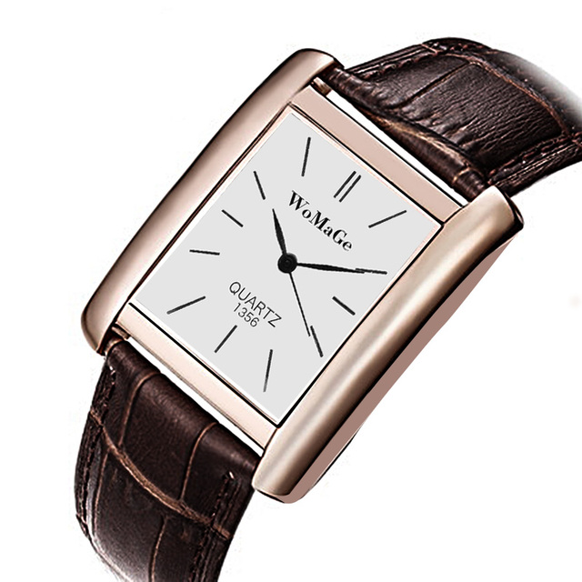 Męski zegarek kwarcowy w kolorze różowego złota, z srebrnym futerałem i skórzanym paskiem - Wianko - 10