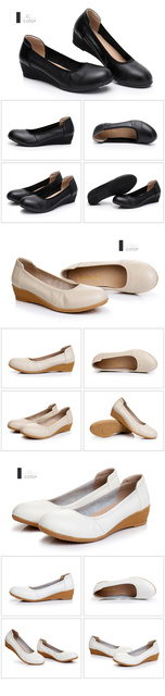 AARDIMI - Damskie slip ony klinowe jesienne buty z prawdziwej skóry - Płaskie mokasyny dla kobiet - Wianko - 1