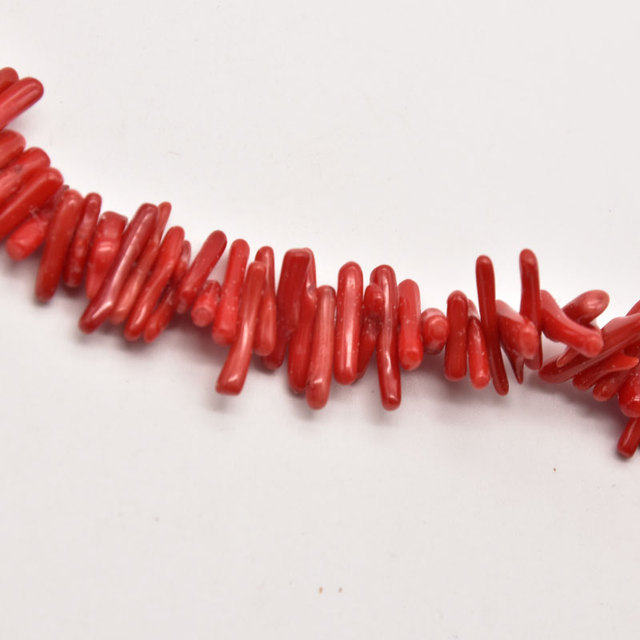 Duże czerwone koraliki koralowe 4mm - 100 sztuk - zestaw biżuteryjny DIY JA0483 - Wianko - 3