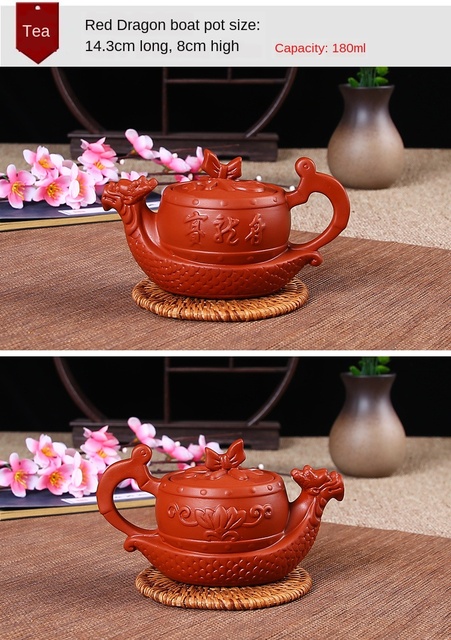 Garnek do herbaty z gliny purpurowej, mała pojemność, ręcznie wykonany - Xishi Pot Yixing Handmade - Wianko - 15