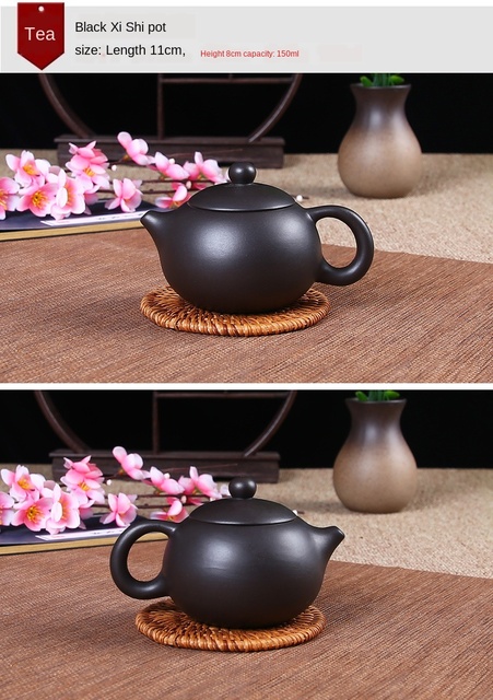 Garnek do herbaty z gliny purpurowej, mała pojemność, ręcznie wykonany - Xishi Pot Yixing Handmade - Wianko - 4