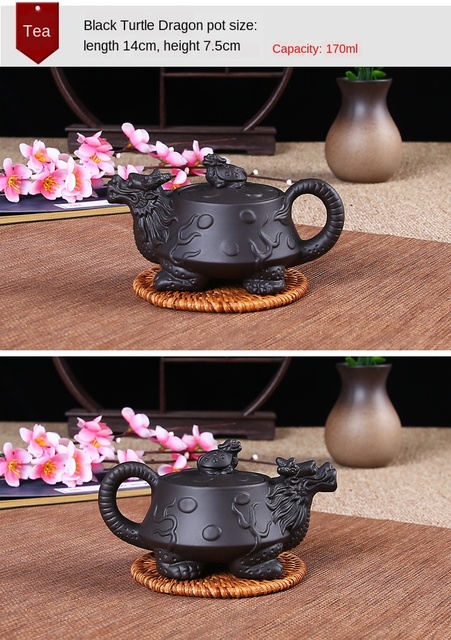 Garnek do herbaty z gliny purpurowej, mała pojemność, ręcznie wykonany - Xishi Pot Yixing Handmade - Wianko - 10