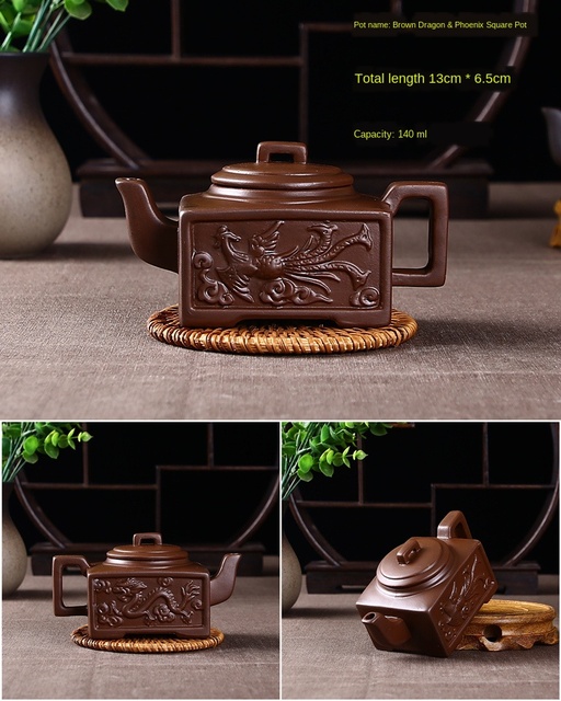 Garnek do herbaty z gliny purpurowej, mała pojemność, ręcznie wykonany - Xishi Pot Yixing Handmade - Wianko - 29