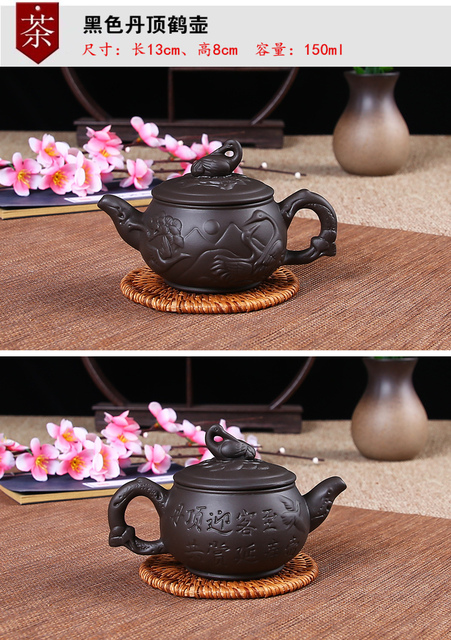 Garnek do herbaty z gliny purpurowej, mała pojemność, ręcznie wykonany - Xishi Pot Yixing Handmade - Wianko - 23
