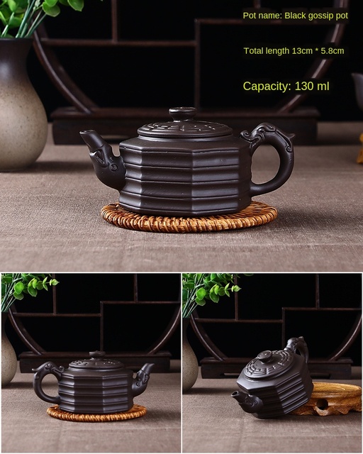 Garnek do herbaty z gliny purpurowej, mała pojemność, ręcznie wykonany - Xishi Pot Yixing Handmade - Wianko - 33