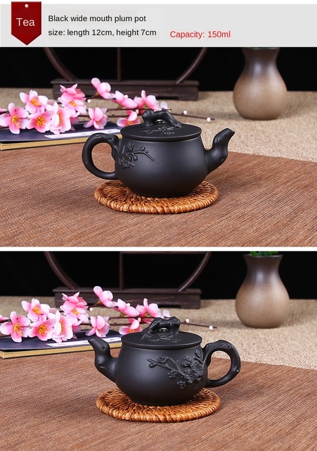 Garnek do herbaty z gliny purpurowej, mała pojemność, ręcznie wykonany - Xishi Pot Yixing Handmade - Wianko - 21