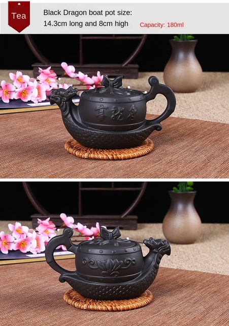 Garnek do herbaty z gliny purpurowej, mała pojemność, ręcznie wykonany - Xishi Pot Yixing Handmade - Wianko - 14