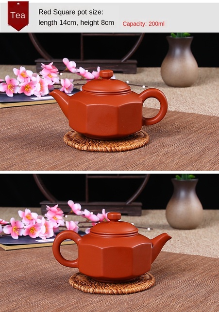 Garnek do herbaty z gliny purpurowej, mała pojemność, ręcznie wykonany - Xishi Pot Yixing Handmade - Wianko - 17