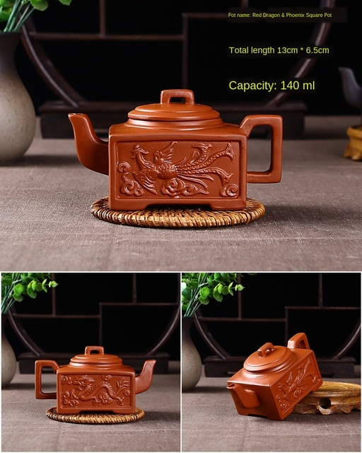 Garnek do herbaty z gliny purpurowej, mała pojemność, ręcznie wykonany - Xishi Pot Yixing Handmade - Wianko - 25