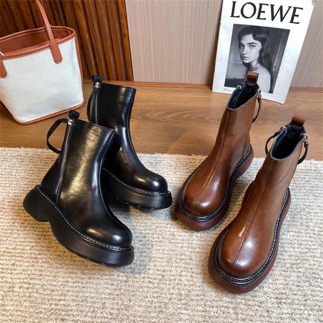 Małe i średniej wielkości buty damskie Retro w nowym brytyjskim stylu, idealne na wiosnę i jesień - Wianko - 1