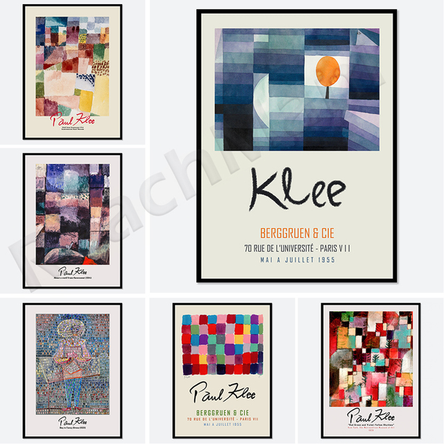 Plakat Paul Klee z motywem z Hammamet 1914 - Vintage, drukowany obraz | Klasyka malarstwa, wystawa w muzeum - Wianko - 3