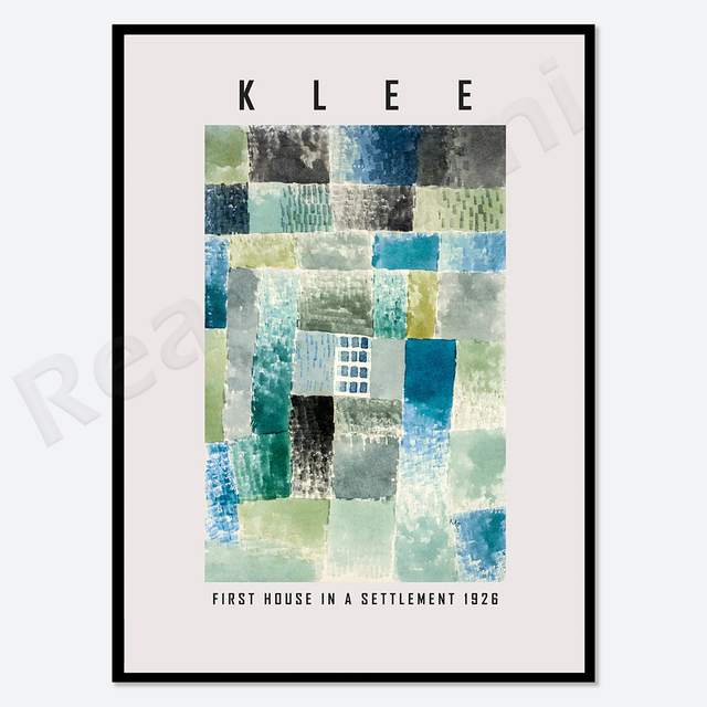 Plakat Paul Klee z motywem z Hammamet 1914 - Vintage, drukowany obraz | Klasyka malarstwa, wystawa w muzeum - Wianko - 4