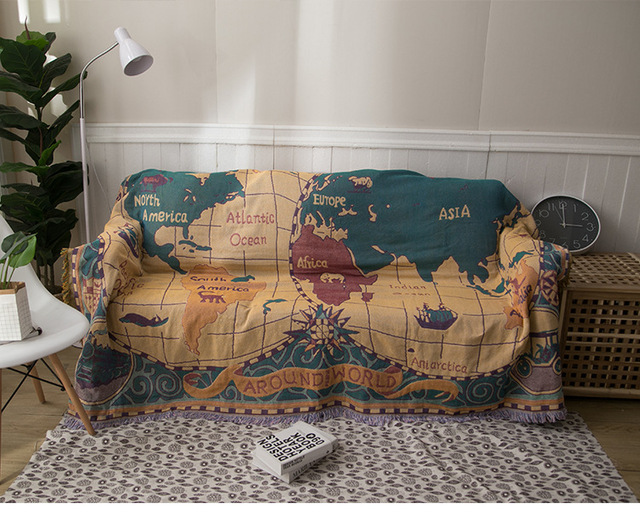 Mocna, dwuosobowa sofa z mapą, wielofunkcyjna - Wianko - 1