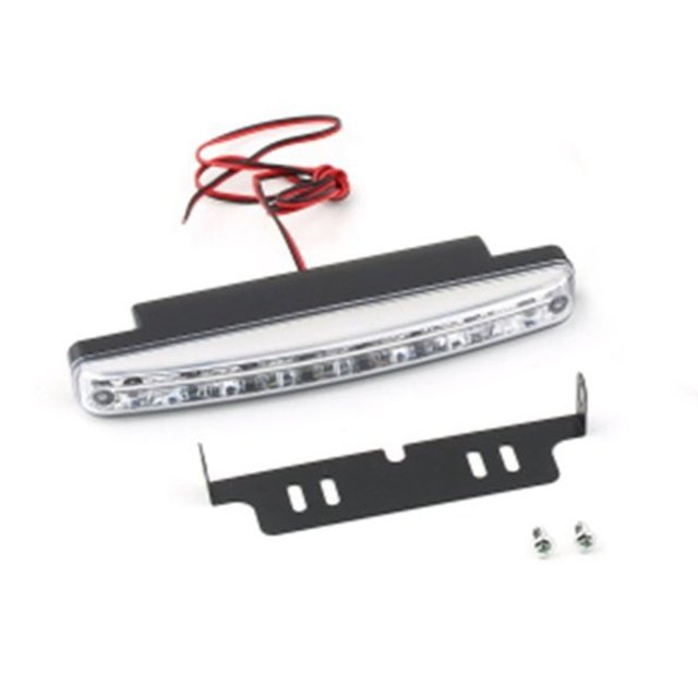 Światło do jazdy dziennej samochodowe LED 12V 8Led białe wodoodporne lampy przeciwmgielne Car Styling - Wianko - 1