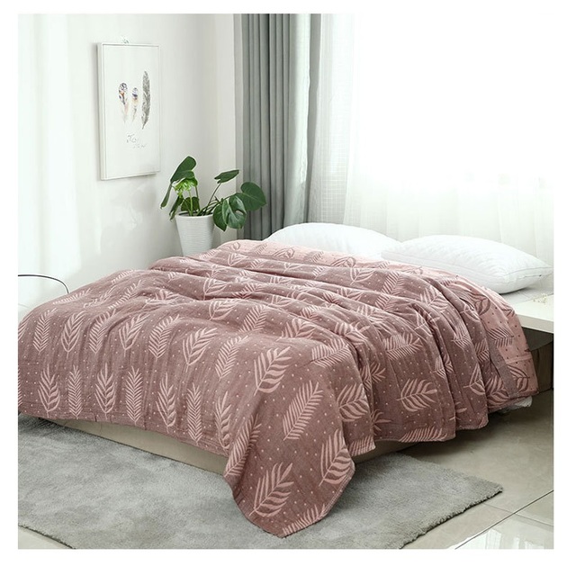 Duża narzuta na łóżko Boho z miękkiego Nordic bawełnianego muslinu - Wianko - 1