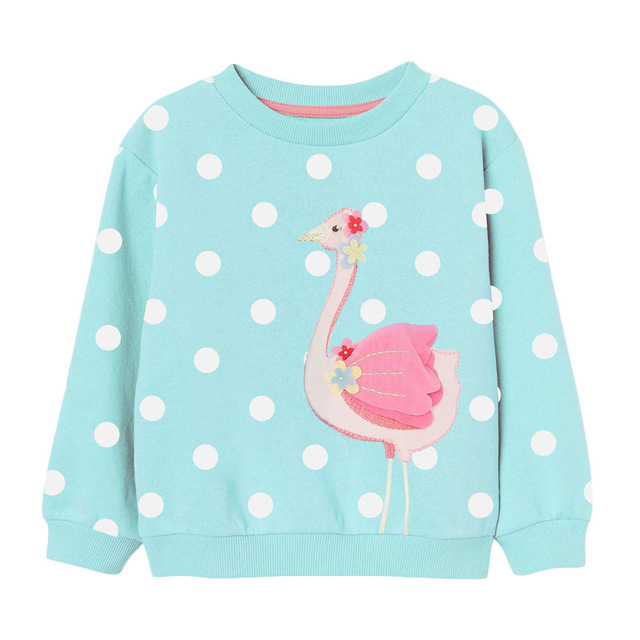 Bluza dla dzieci Little Maven Baby Girl z aplikacją ze zwierzątkiem, jesienna kolekcja 2021, kolor niebieskawy, rozmiar 2-7 lat - Wianko - 9