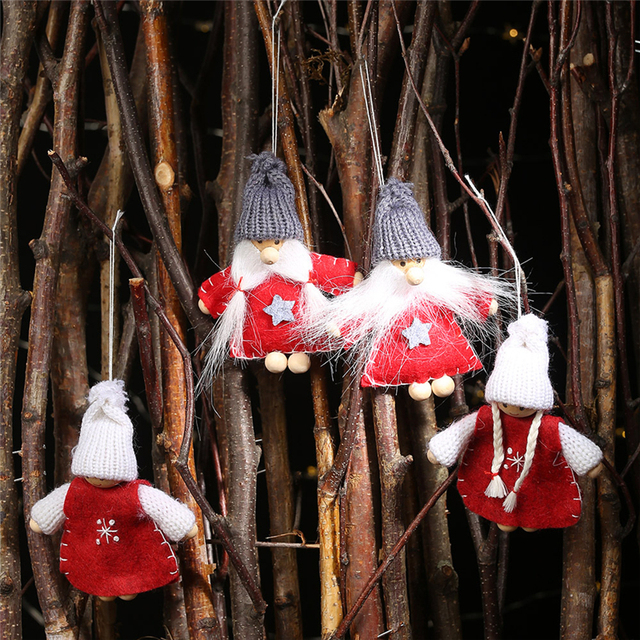 Zabawki lalki świąteczne choinka wiszące ozdoby dekoracje Navidad 2021 - Wianko - 10