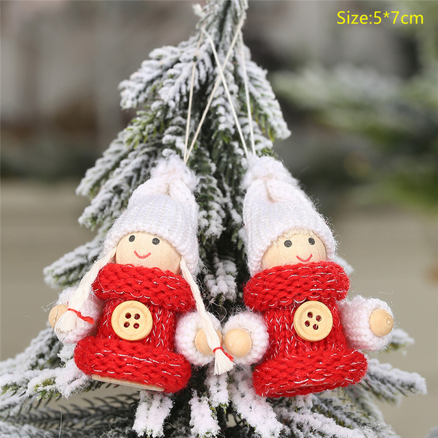 Zabawki lalki świąteczne choinka wiszące ozdoby dekoracje Navidad 2021 - Wianko - 13