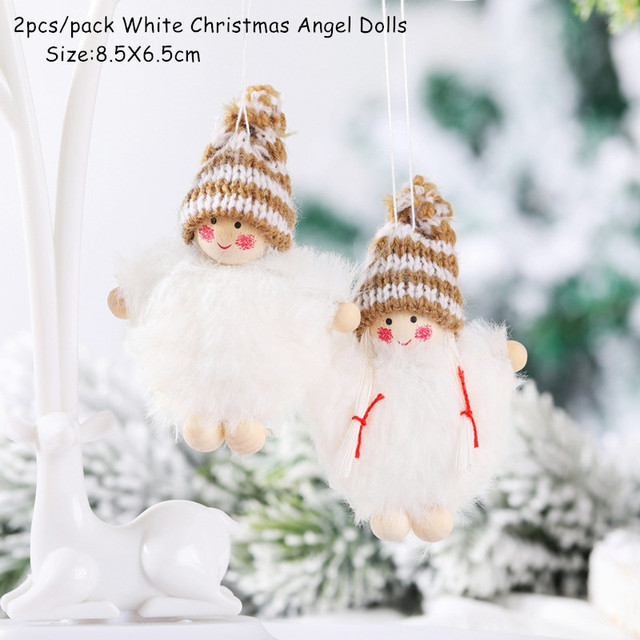 Zabawki lalki świąteczne choinka wiszące ozdoby dekoracje Navidad 2021 - Wianko - 16