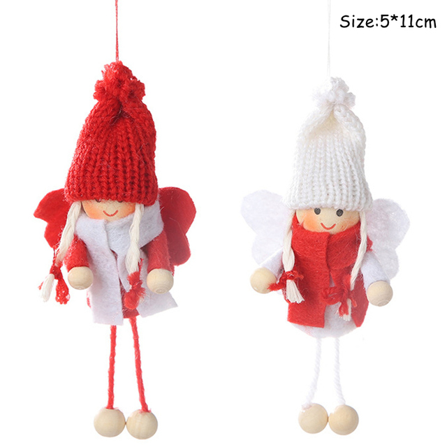 Zabawki lalki świąteczne choinka wiszące ozdoby dekoracje Navidad 2021 - Wianko - 15