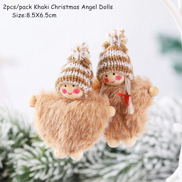 Zabawki lalki świąteczne choinka wiszące ozdoby dekoracje Navidad 2021 - Wianko - 18