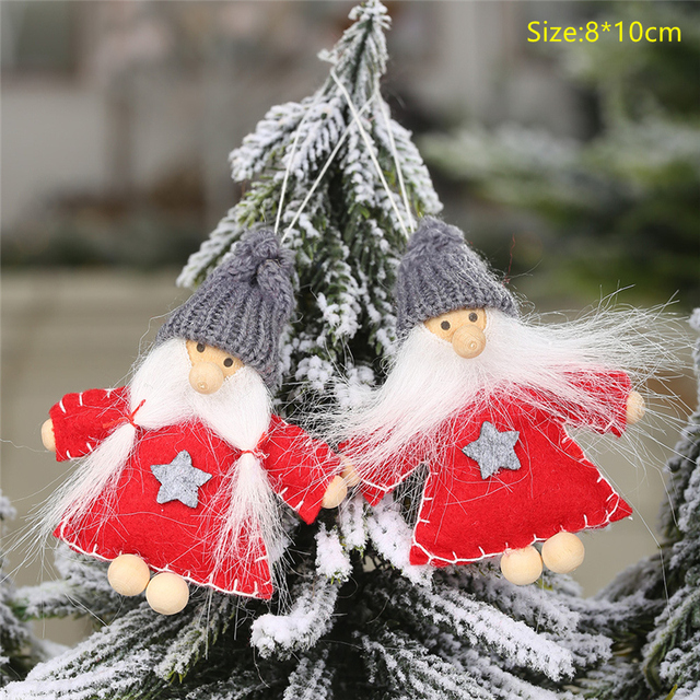 Zabawki lalki świąteczne choinka wiszące ozdoby dekoracje Navidad 2021 - Wianko - 11