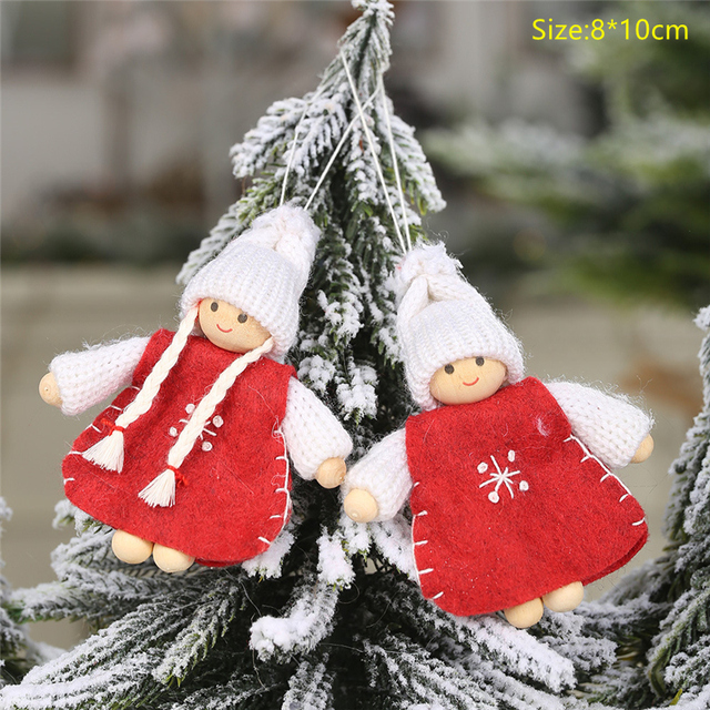 Zabawki lalki świąteczne choinka wiszące ozdoby dekoracje Navidad 2021 - Wianko - 12