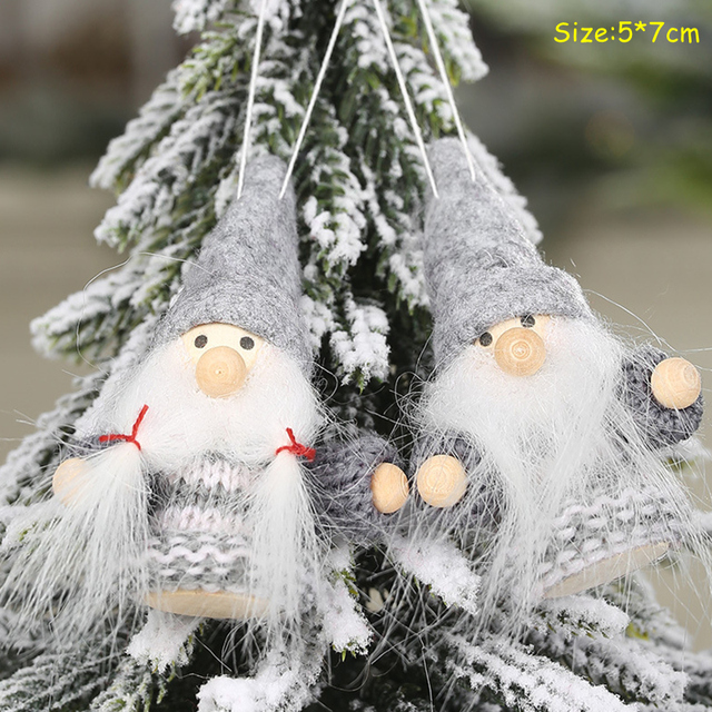 Zabawki lalki świąteczne choinka wiszące ozdoby dekoracje Navidad 2021 - Wianko - 4