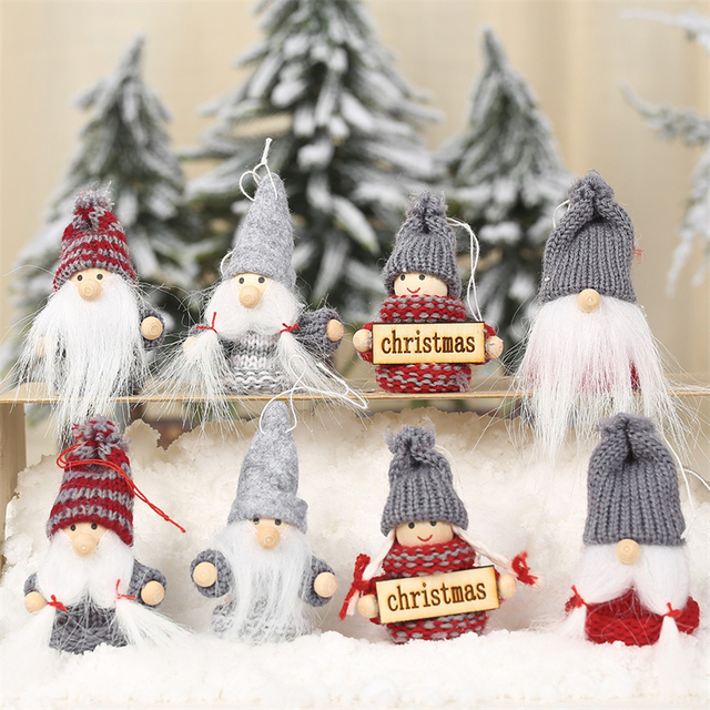 Zabawki lalki świąteczne choinka wiszące ozdoby dekoracje Navidad 2021 - Wianko - 1