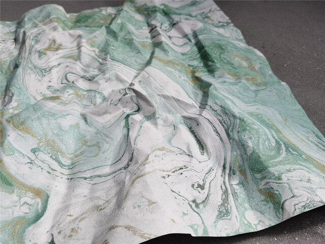 Teksturowany biało-zielony papier tkanina Vortex DIY rekwizyty dekoracja odzieży - Wianko - 4