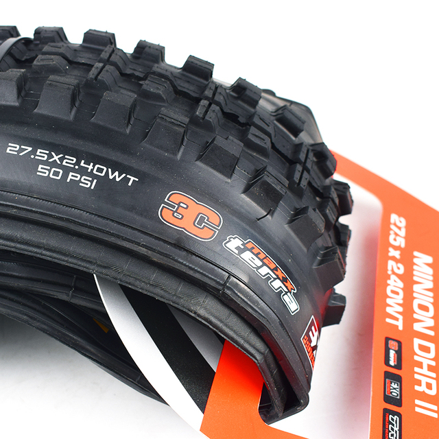 Opona rowerowa MAXXIS 27.5 MINION DHF DHR TR - Tubeless Ready, składana, 26*2.3/2.4 i 27.5*2.4/2.5/2.6/2.8, do rowerów górskich - Wianko - 2