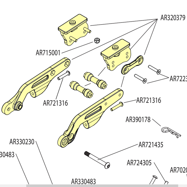 Profil ze stopu aluminium z regulowanym kątem tylna owiewka zestaw montażowy ARRMA 1/8 TALION TYPHON 6S RC - Wianko - 7