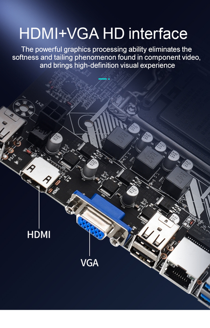 Płyta główna JINGSHA H81M LGA 1150 Intel H81 SATA3.0 SATA2.0 USB 3.0 DDR3 dla procesorów i7/i5/i3 - Wianko - 4