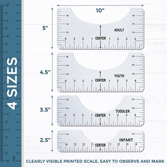 DIY T-Shirt z linijką pomiarową i tabelą rozmiarów - matematyczne narzędzie do rysowania i projektowania - Wianko - 2
