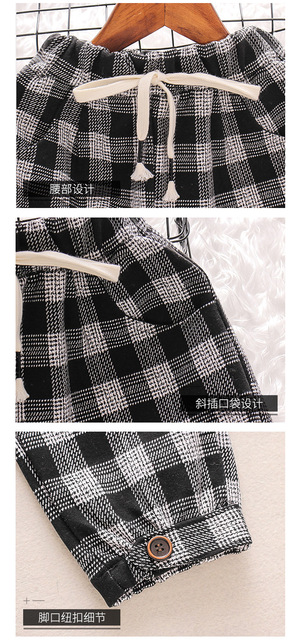Dziewczęce spodnie jesienno-zimowe w kratkę z sznurkiem, dla nastolatek - rozmiary 5-14 lat - Wianko - 22