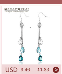 Naszyjnik Neoglory z austriackimi kryształami - sowa Maxi Boho, niebieski, długi, dla kobiet - prezenty walentynkowe, biżuteria 2020 - Wianko - 26